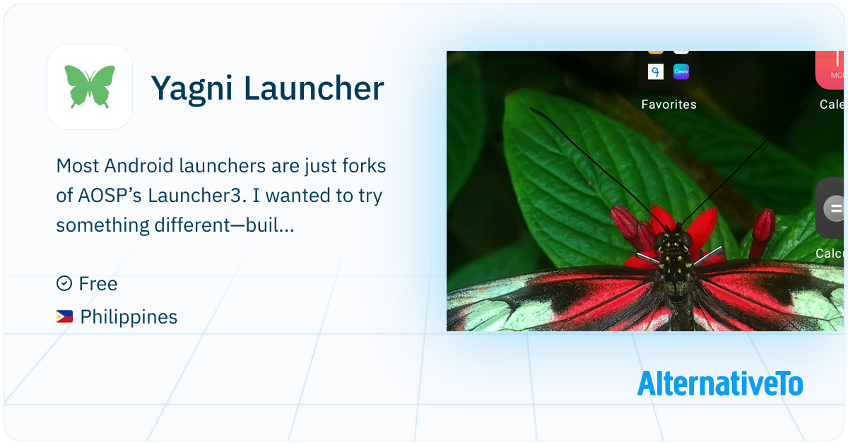 Yagni Launcher: Only 2 MB Android Launcher, total control, zero bloat, zero tracking | AlternativeTo