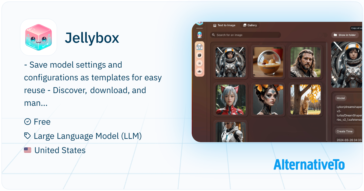 Jellybox: Run AI models locally and entirely offline | AlternativeTo