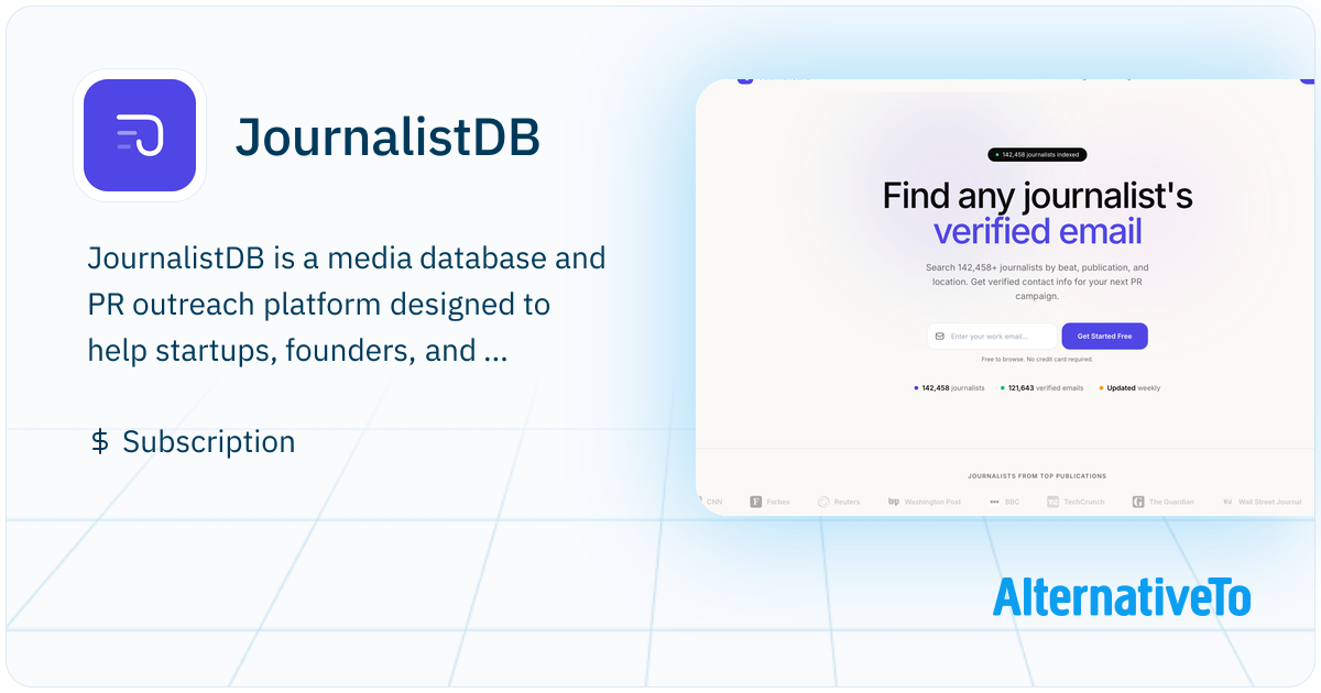 JournalistDB: Media database and PR outreach platform designed to help ...