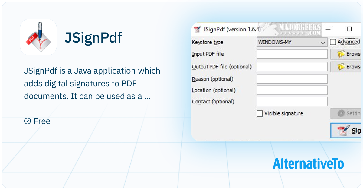 JSignPdf: Java application which adds digital signatures to PDF ...