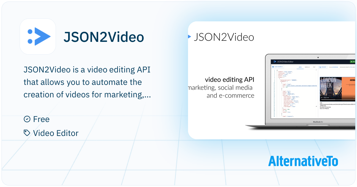 JSON2Video: Video editing API for marketing, social media and e ...