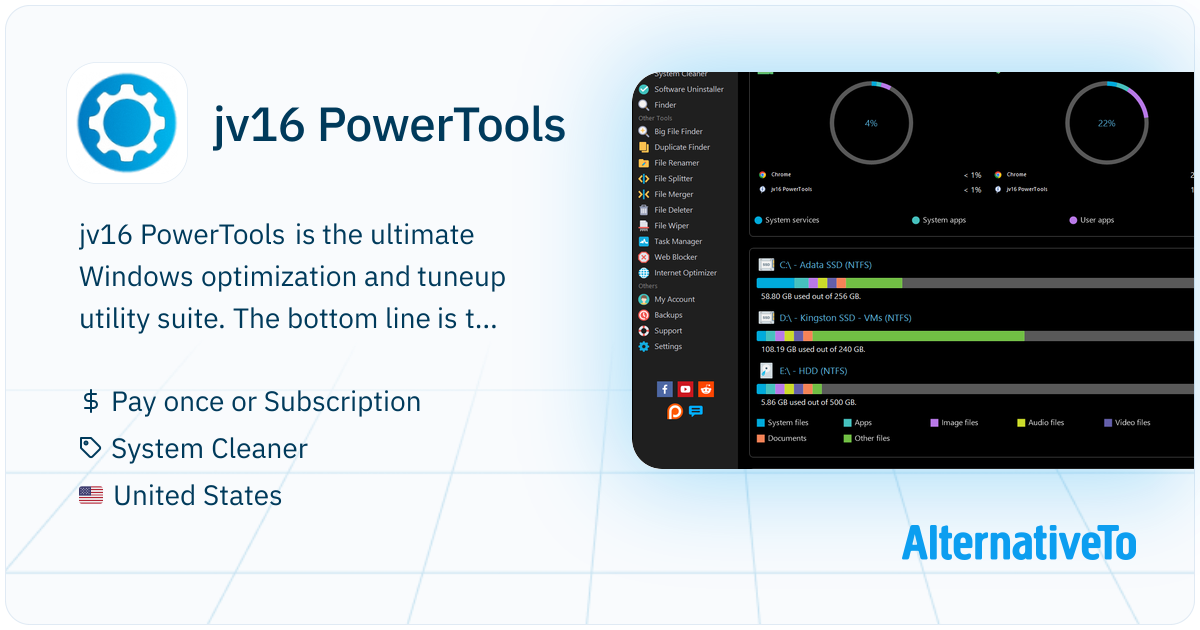 Jv16 jv16 PowerTools: Windows System Utility Software designed to make your ...