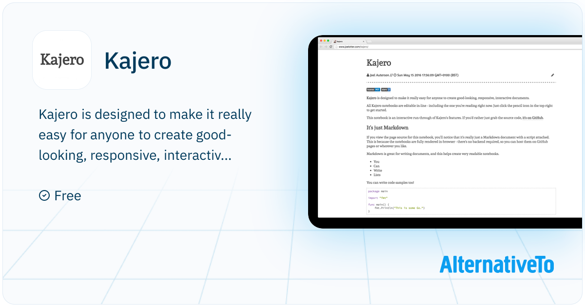 Kajero: Interactive JavaScript notebooks - create good-looking ...
