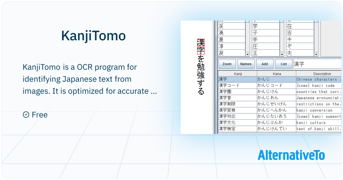 KanjiTomo: OCR program for identifying Japanese text from images ...