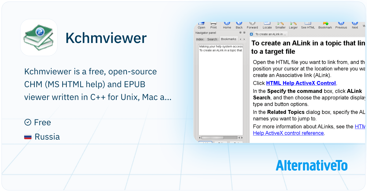 Kchmviewer: Free, open-source CHM (MS HTML help) and EPUB viewer for ...