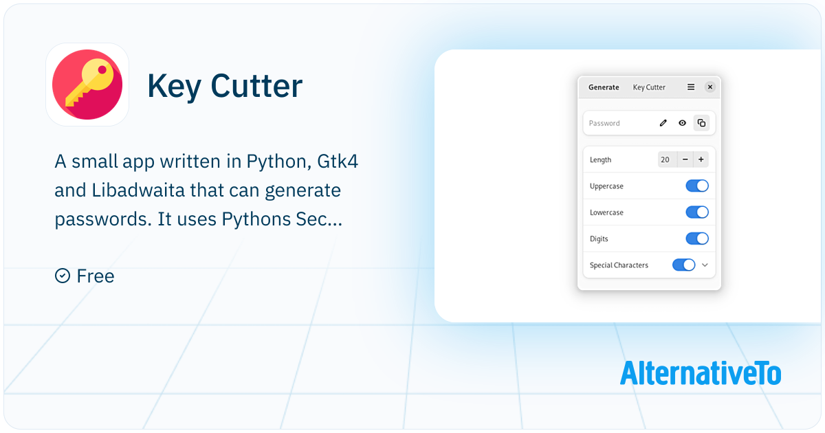 Key Cutter: A small app written in Python, Gtk4 and Libadwaita that can ...