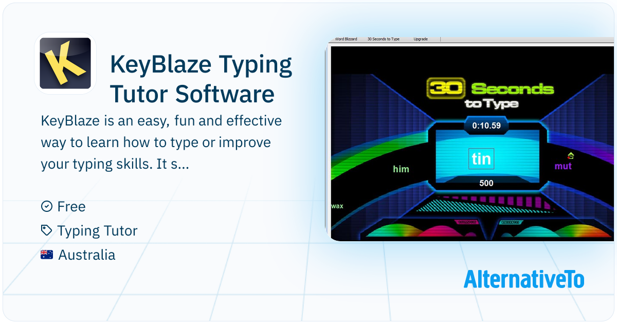 KeyBlaze Typing Tutor Software: KeyBlaze is an easy, fun and effective ...