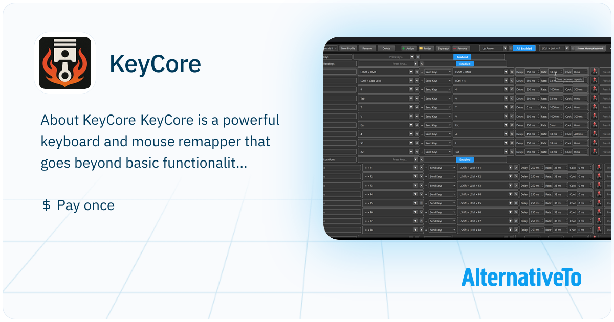 Keyboard Remapper Pro KeyCore: Powerful keyboard and mouse remapper that goes beyond basic ...