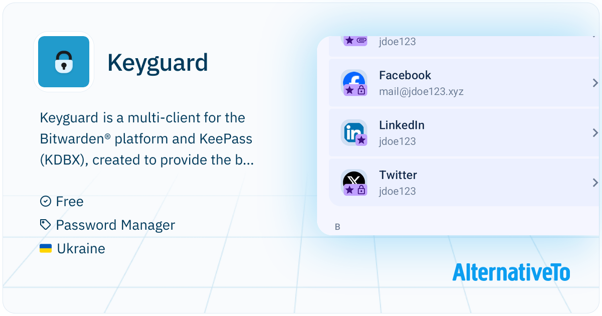 Keyguard: Alternative client for the Bitwarden® platform & KeePass ...