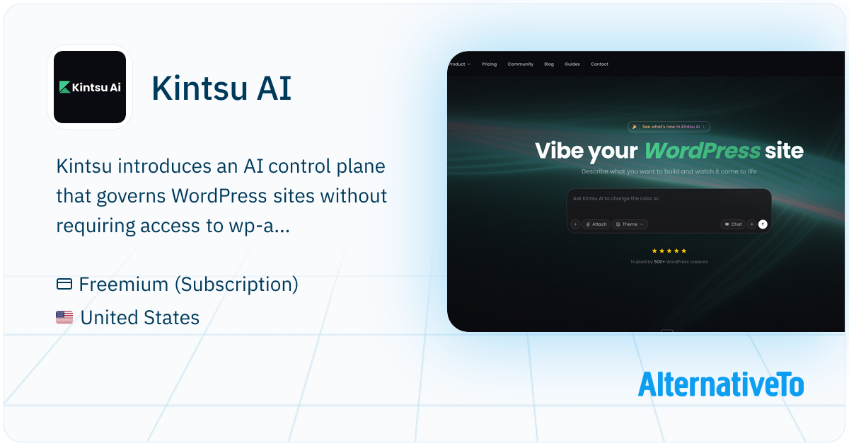 Kintsu AI: Manage WordPress with AI instead of dashboards, clicks, and ...
