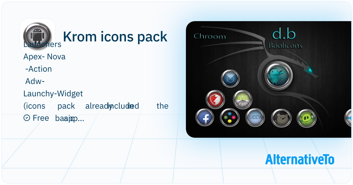 Krom icons pack: Dbconcept.boolicons presents Krom icons pack available ...
