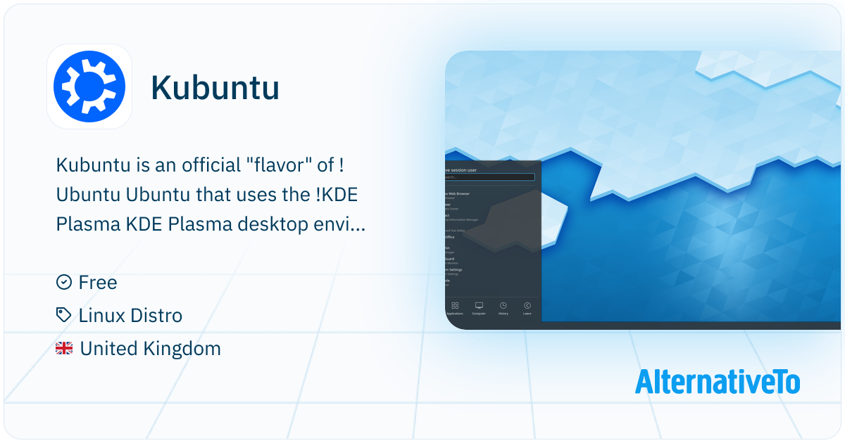 Kubuntu: Official flavour of the Ubuntu operating system which uses the ...