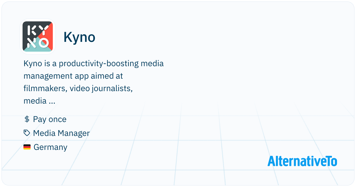 Kyno: Productivity-boosting media management | AlternativeTo
