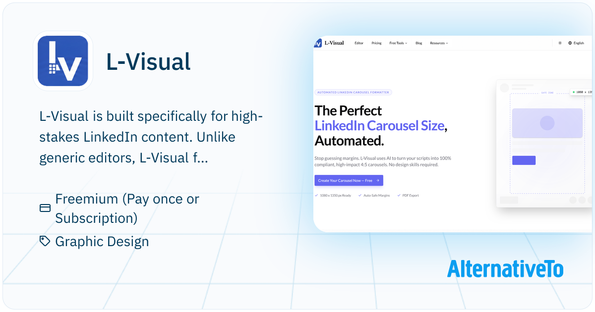 L-Visual: LinkedIn carousel design tool with safe zones and PDF export ...