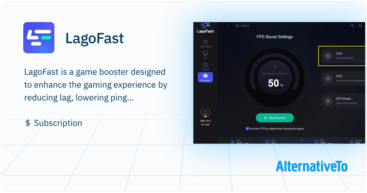 LagoFast: Game booster that enhances gaming by reducing lag, lowering ...