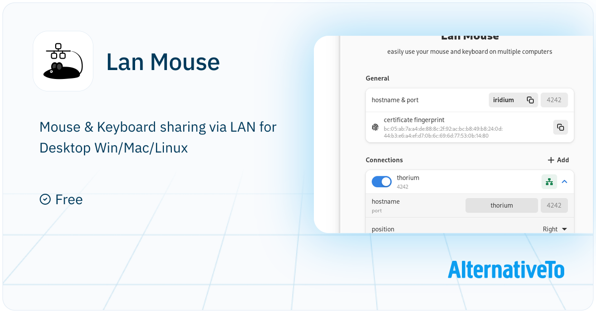 Launx Mouse Lan Mouse: Mouse & Keyboard sharing via LAN for Desktop Windows/Mac ...
