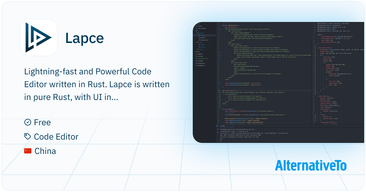 Lapce: Lightning-fast and Powerful Code Editor written in Rust ...