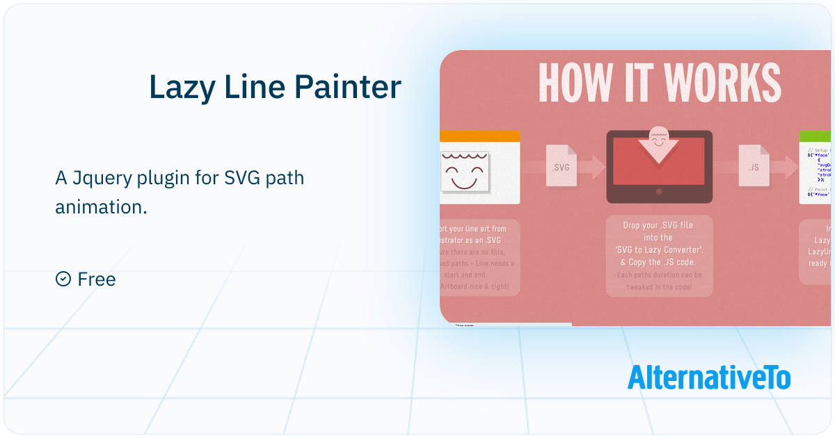 Lazy Line Painter: A Jquery plugin for SVG path animation | AlternativeTo