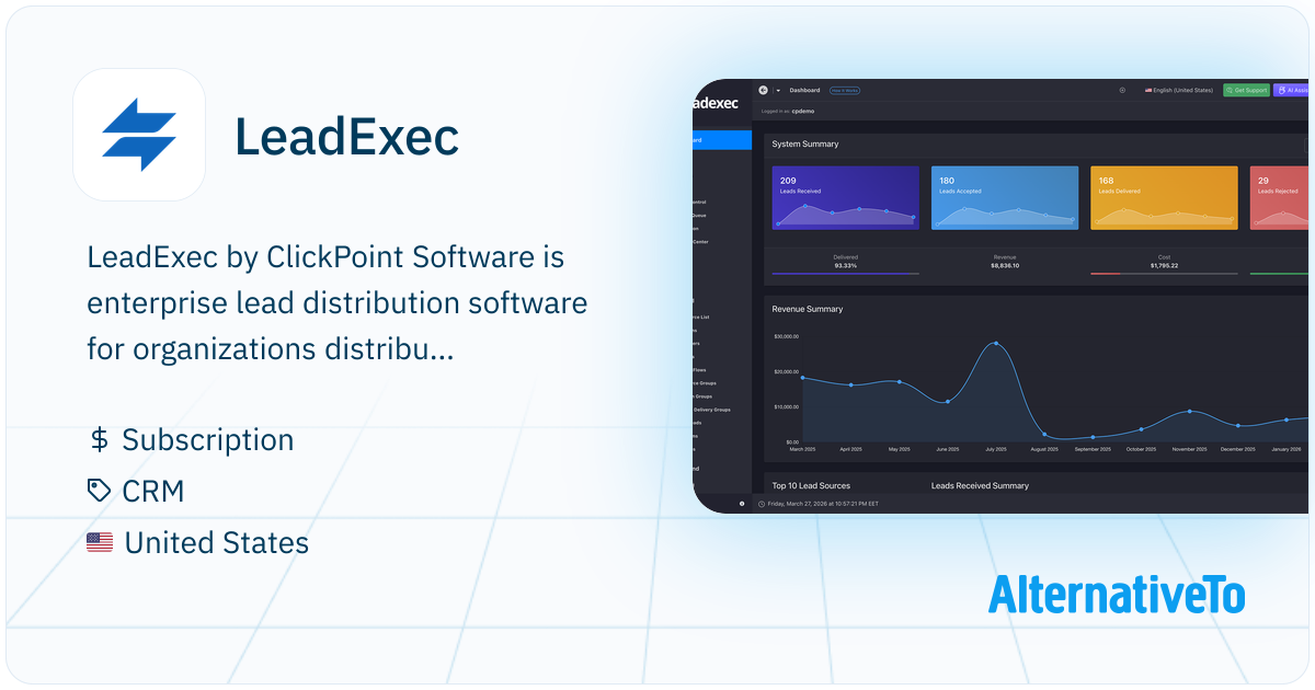 LeadExec: By ClickPoint Software is enterprise lead distribution ...