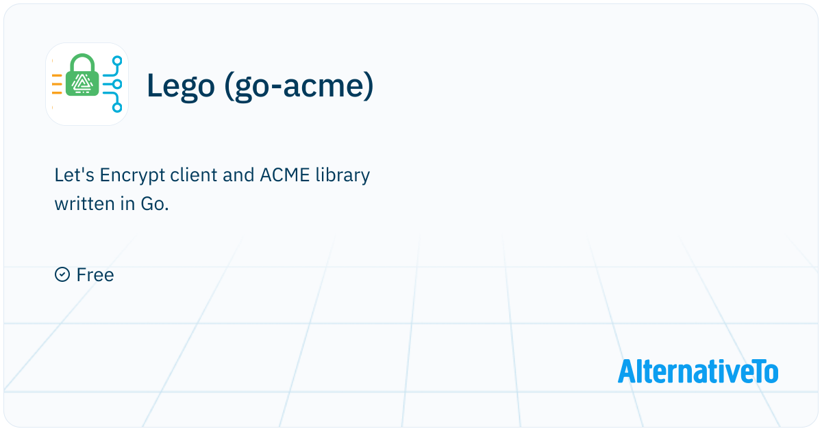 Lego (go-acme): Let's Encrypt/ACME client and library written in Go ...