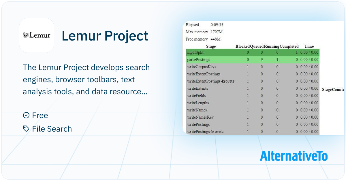 Lemur Project: The Lemur Project develops search engines, browser ...