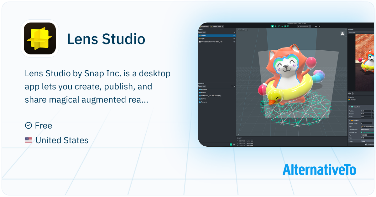 Lens Legacy Studio R Lens Studio: Augmented reality authoring platform built around Snapchat ...