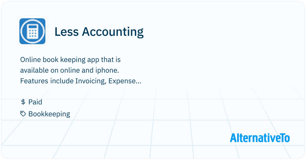 Less Accounting: Online book keeping app that is available on ...