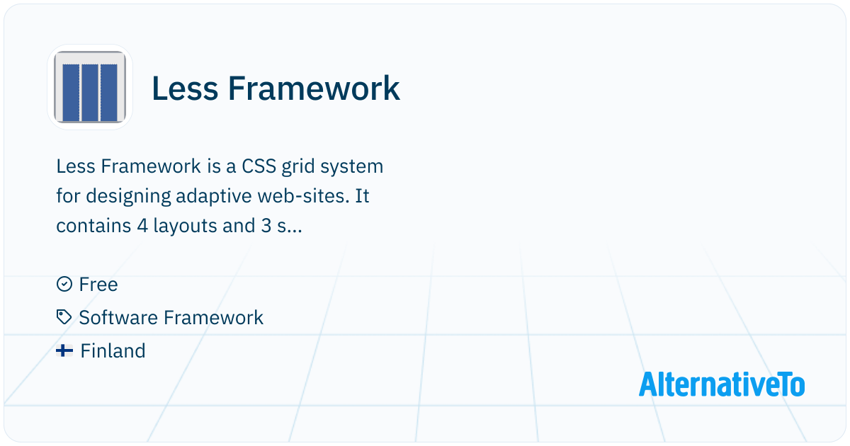 Less Framework Explained Less Framework: CSS grid system for designing | AlternativeTo