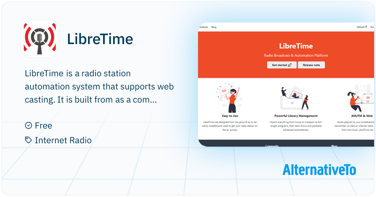Libtra Linetime LibreTime: Community driven fork of SourceFabric's Airtime. | AlternativeTo