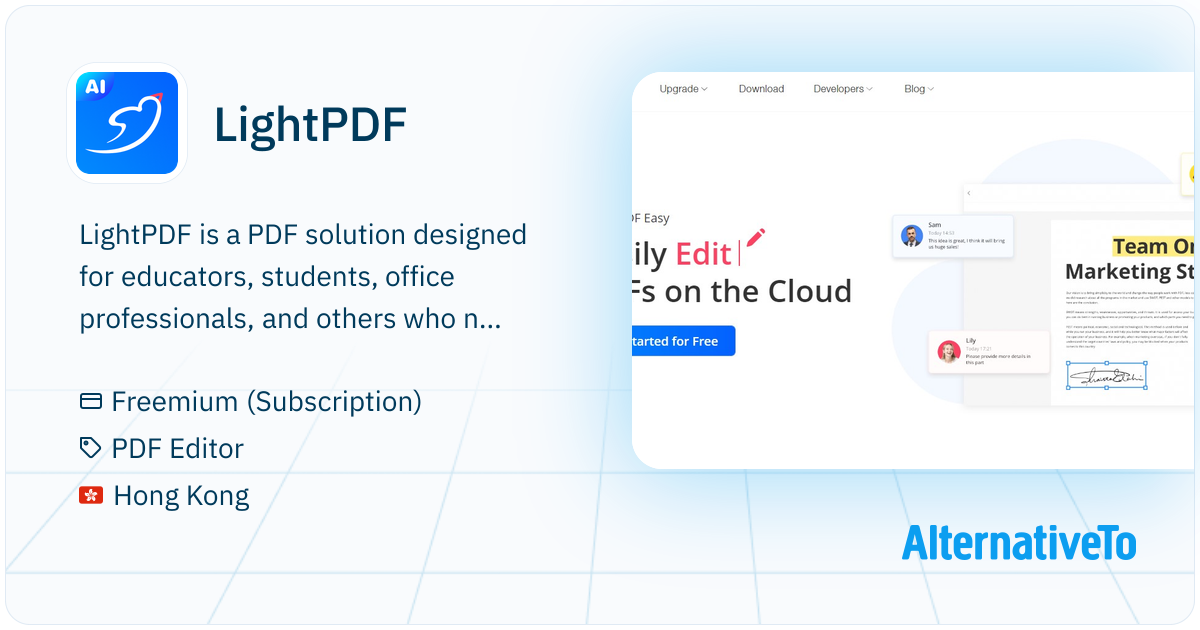 LightPDF: Cloud PDF toolkit with 20+ editing and conversion tools, free ...