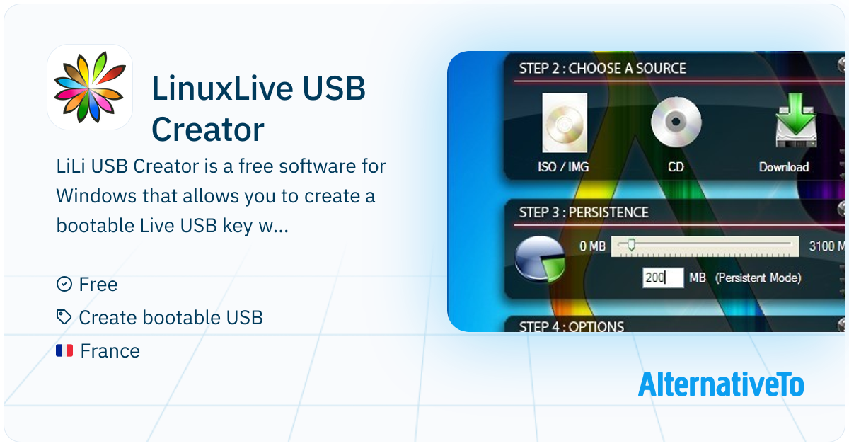 LinuxLive USB Creator: Bootable Linux Live USBs with virtualization ...