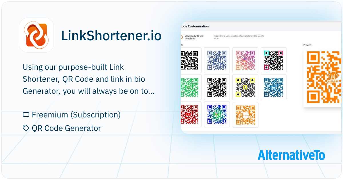 LinkShortener.io: Build short links & QR codes Our link shortener tool ...