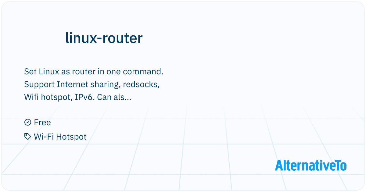 linux-router: A bash script to set Linux as router (NAT) in one command ...