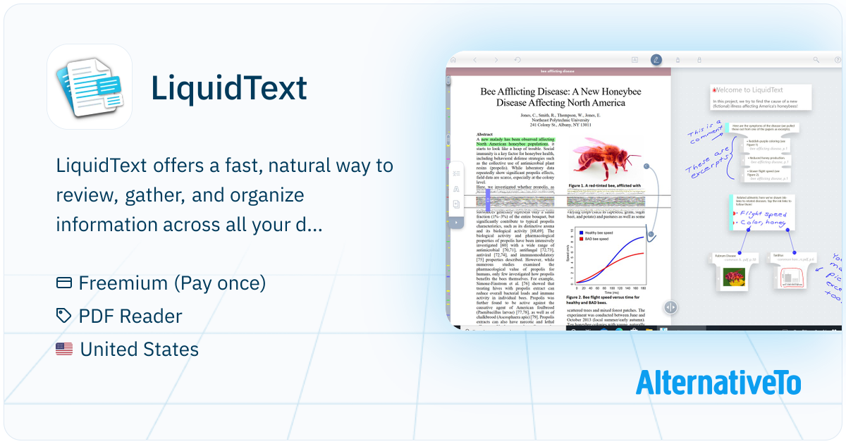 Liquid Text Interface LiquidText: Offers a fast, natural way to review | AlternativeTo