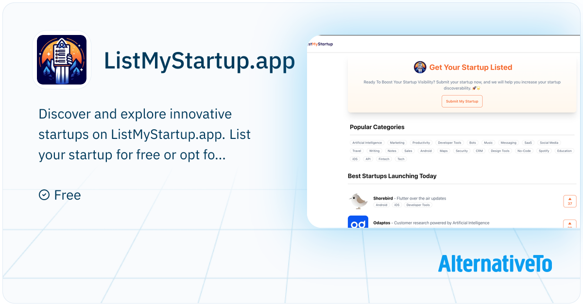ListMyStartup.app: List your startup and get inspired by new startup ...