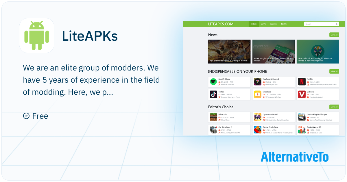 liteapks-we-are-an-elite-group-of-modders-alternativeto