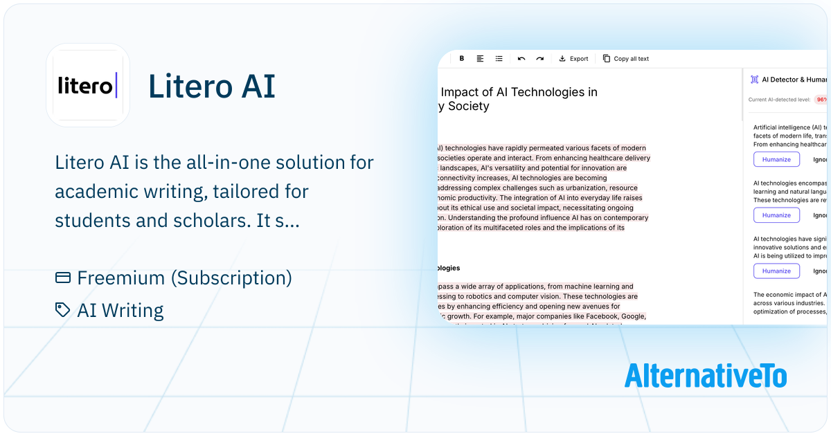 Litero AI: Academic copilot that helps research, write, paraphrase, and ...