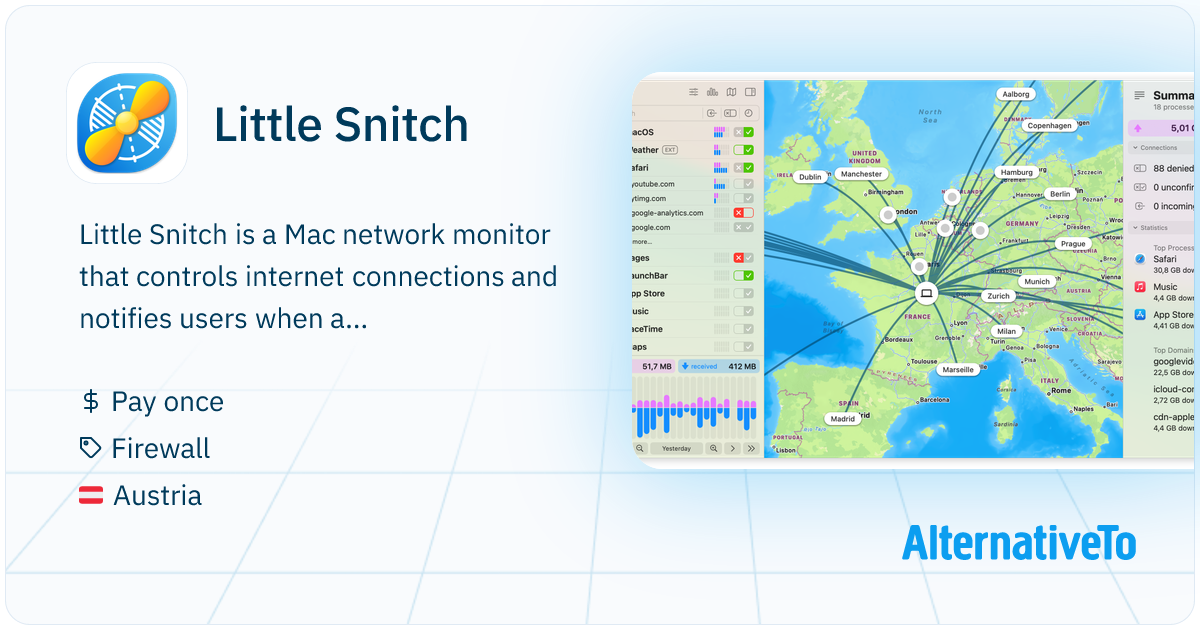 Little Snitch Firewall tool for controlling and monitoring outbound