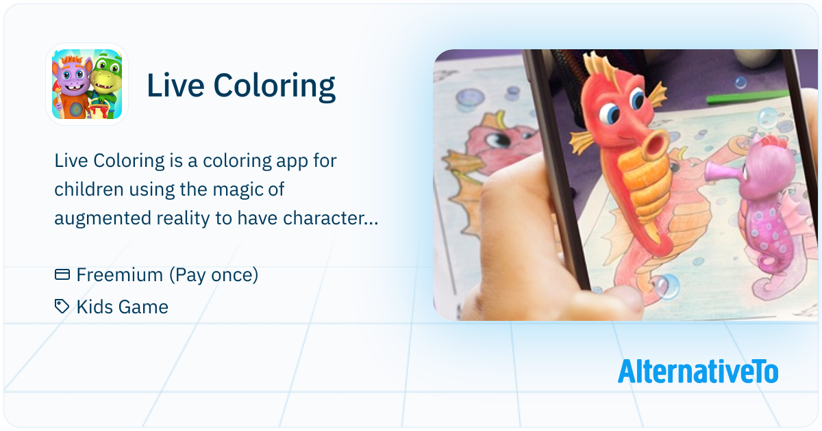 Live Coloring: Magical coloring app where characters come to life when ...