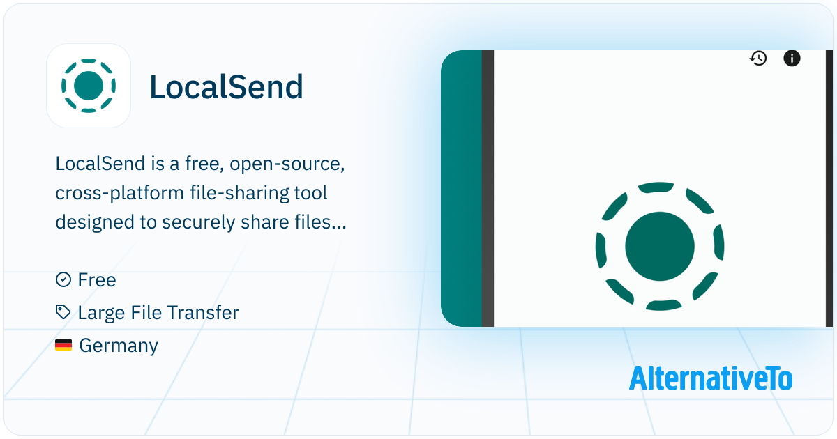LocalSend: Encrypted offline file transfers on all major platforms ...