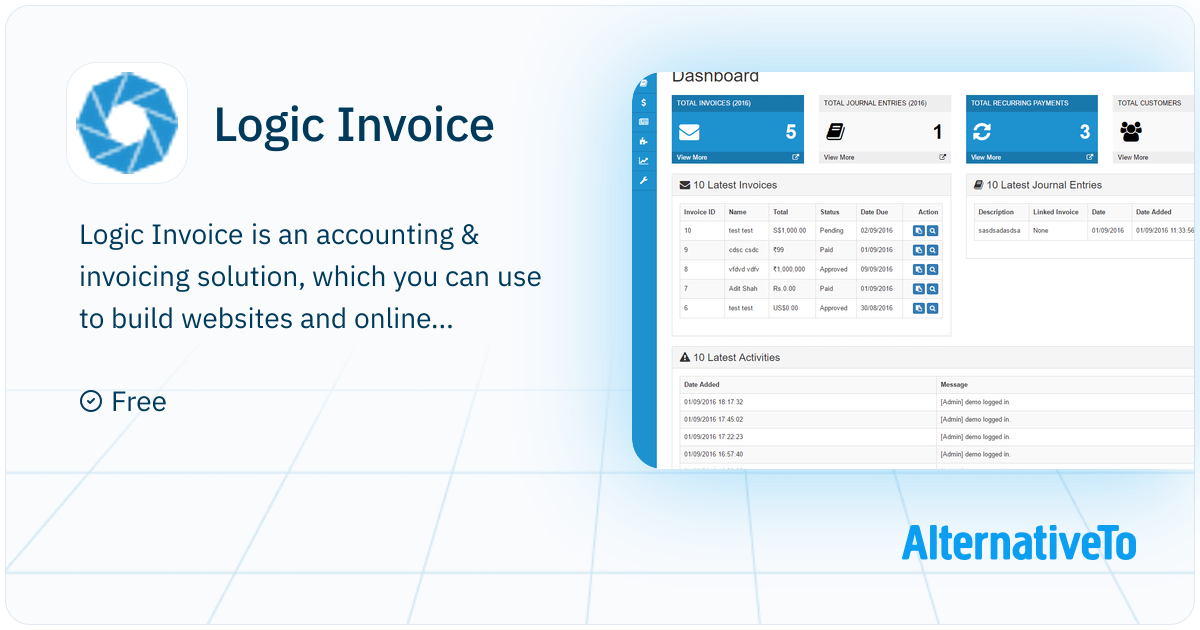 Logic Invoice: Accounting & invoicing solution, which you can use to ...