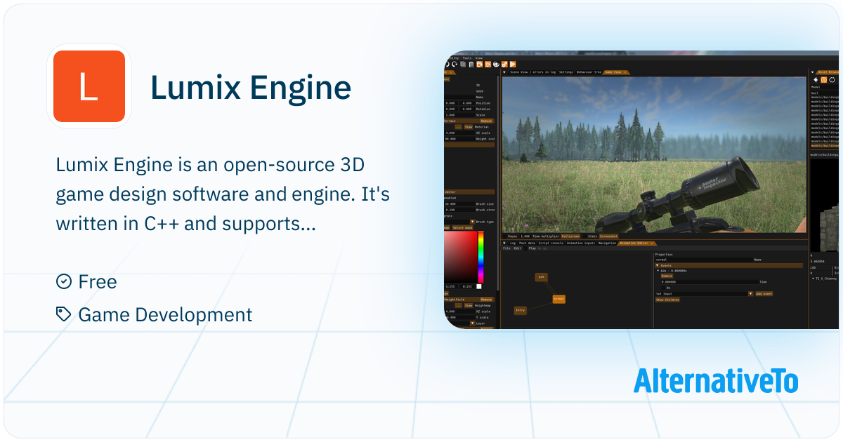 Lumix Engine: Open source 3D game designer and engine written in C++ ...
