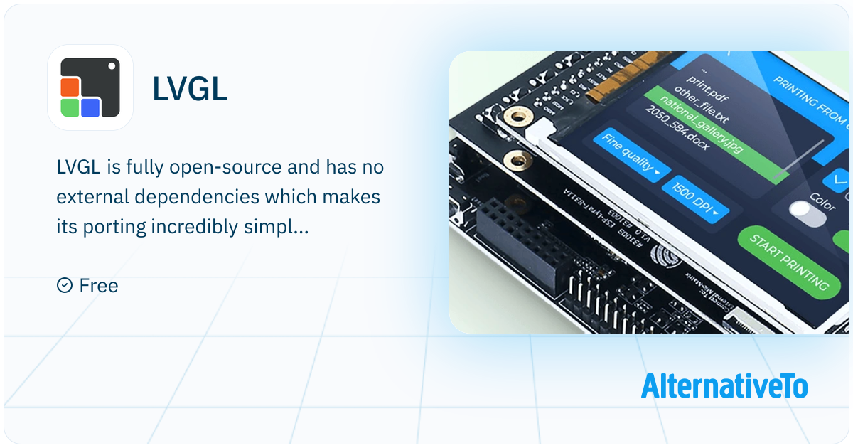 LVGL Embedded Graphics Library To Create Beautiful UIs For Any MCU LVGL Embedded Graphics Library To Create Beautiful UIs For Any MCU