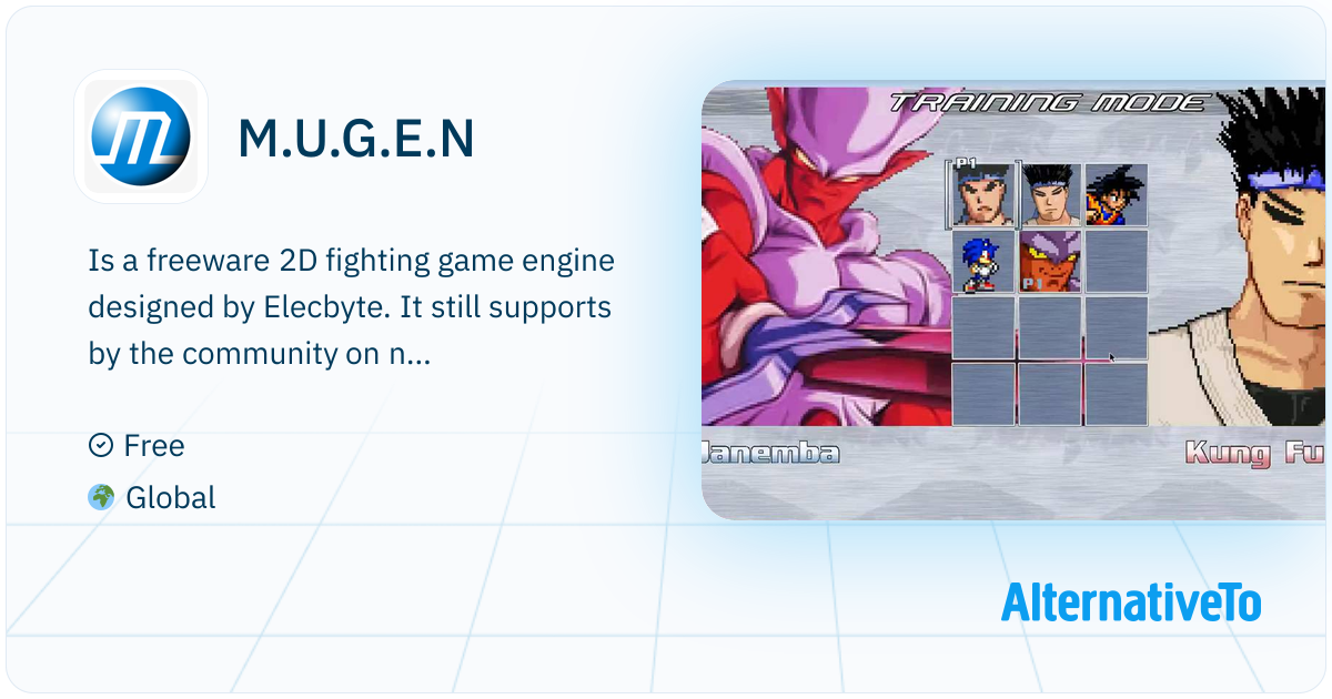 M.U.G.E.N: Is a freeware 2D fighting game engine designed by Elecbyte ...