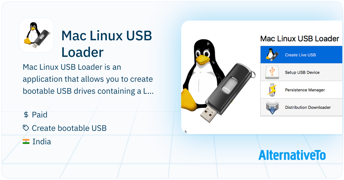Mac Linux USB Loader: A linux live USB maker for Mac OS X | AlternativeTo
