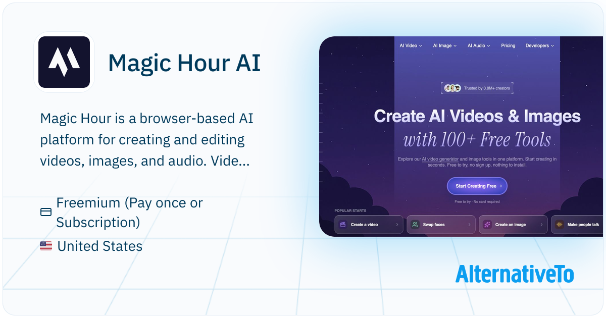 Magic Hour AI: Magic Hour is a platform for making AI-generated videos ...