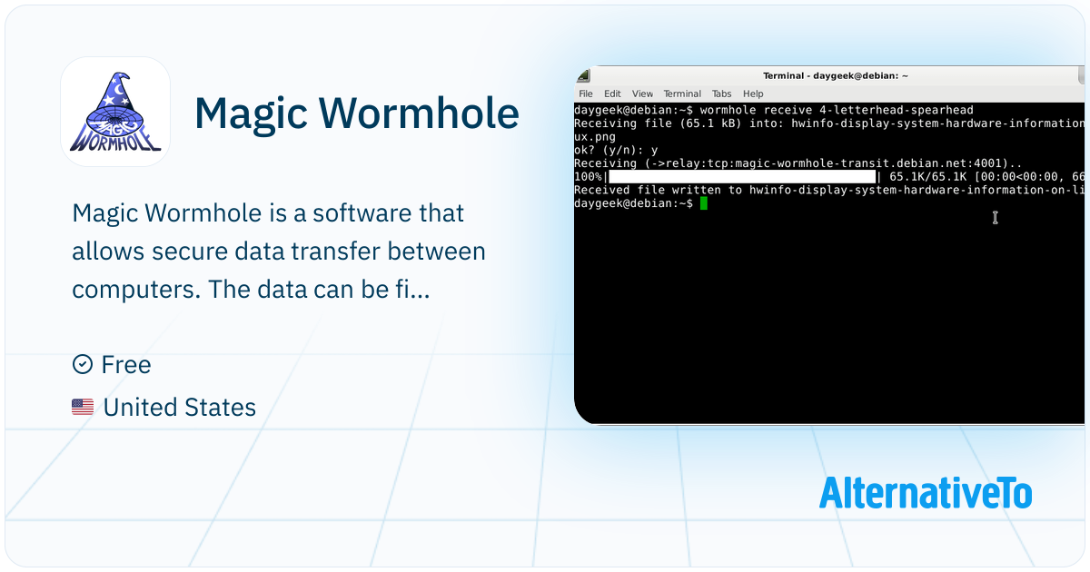 Magic Wormhole: Securely transfer files between computers using easy-to ...