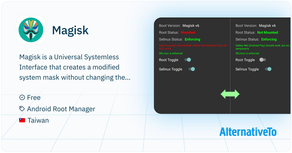 Magisk: Systemless root, module support, system editing, hides root ...