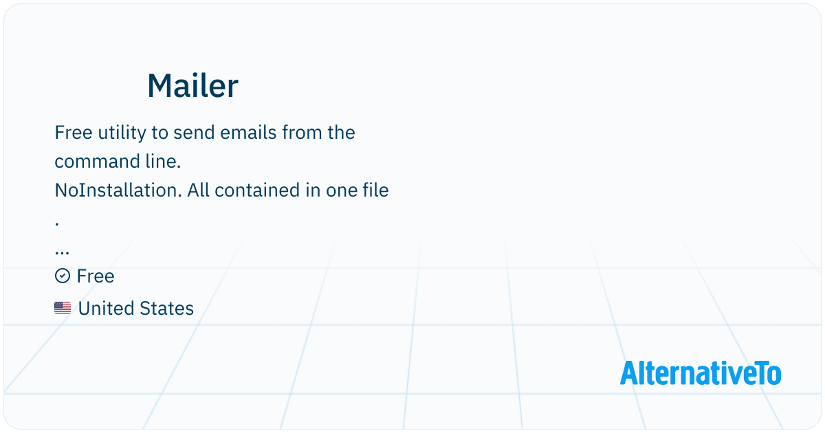 Install Mailer Mailer: Free utility to send emails from the command line. No ...