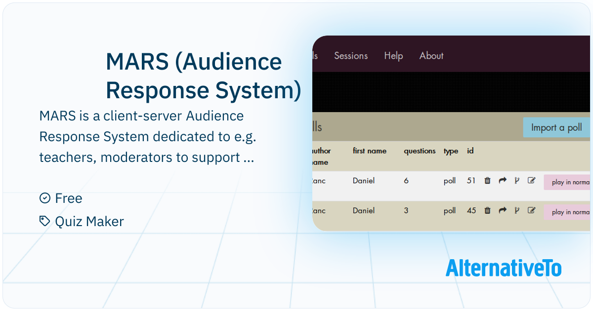 Mars Client Ready Rice MARS (Audience Response System): MARS is a client-server Audience ...